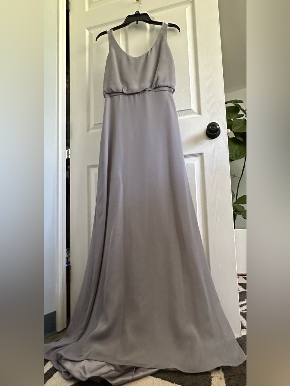 Elegant Grey Ballgown Dress Wedding Bridesmaid Willa Weddington Way Quiet Luxury